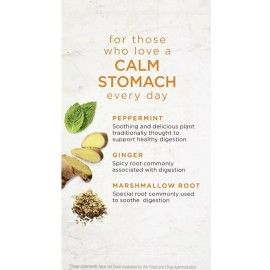 Bigelow 2 Pack, TEA CALM STOMACH GINGER & PEACH Herbal TEA Bigelow Benefits 18x2=36,bags