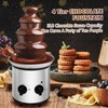 ZEVELOO Chocolate Fountain Machine Electric Chocolate Fondue Fountain Machine Stainless