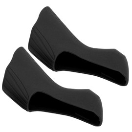 Cubierta de agarre de manillar de bicicleta Capuchas de palanca de freno de bicicleta Palancas de cambio de bicicleta de carretera Cubierta de silicona para R7000 R8000(12*11*3cm-negro) Piezas para bicicletas y repuestos