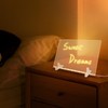 LED Dry Erase Notepad - Acrylic Message Board, Adjustable USB