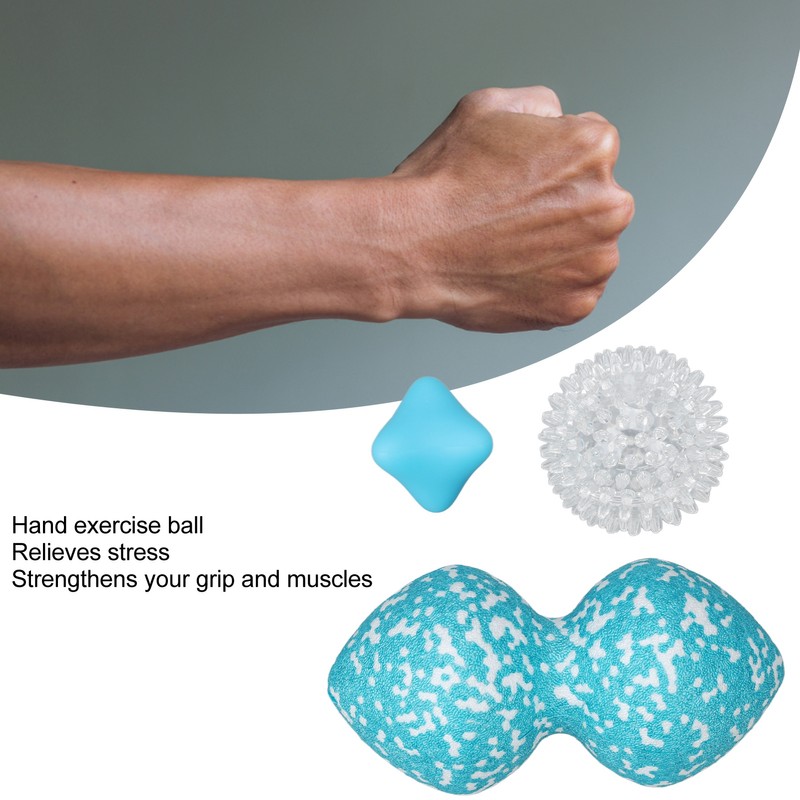 3pcs Massage Ball Set Myofascial Trigger Point Release Deep Tissue