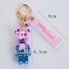ZOIKOM Cartoon Anime Doll Cool Gradient Bear Keychain Cute Bag