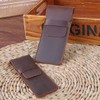 Borsgye Pencil Case Leather Pen Protective Case Crazy Horse Leather