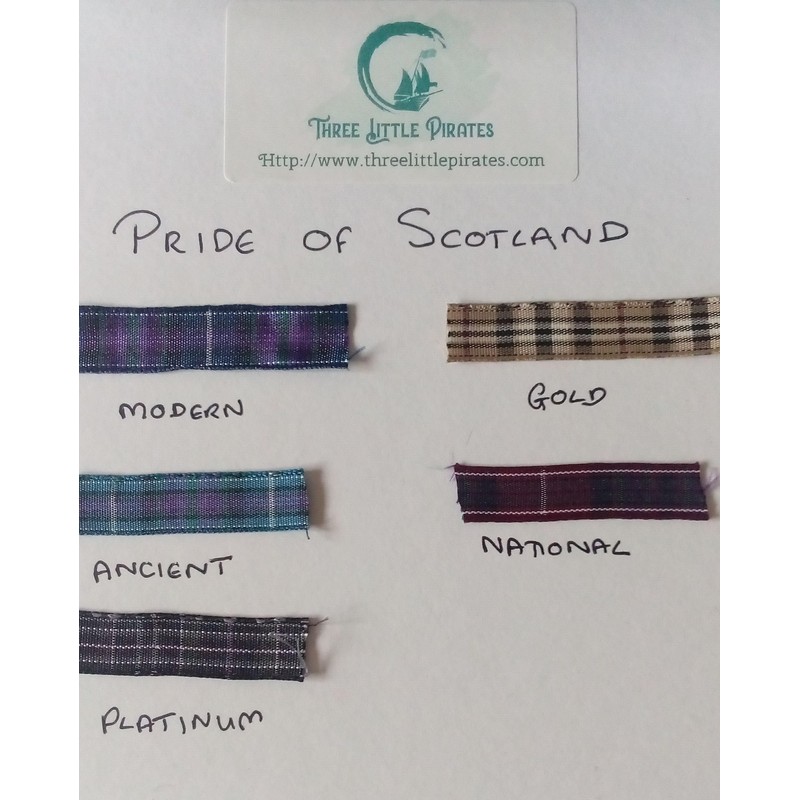 Scottish Infinity Heart Tartan Charm Bracelet