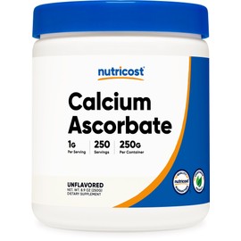 Nutricost Calcium Ascorbate Powder 250G (Unflavored, 250 Servings) - Vitamin C and Calcium Complex, Non-GMO, Vegan