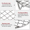 HARFINGTON Round Cooking Rack 16-inch 201 Stainless Steel Cross Wire