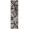 Rugshop Modern Wavy Circles Desing Runner Rug 2' x 7'