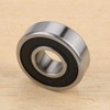 Akozon Ball Bearings 10pcs 6000-2RS Rubber Sealed Deep Groove Ball