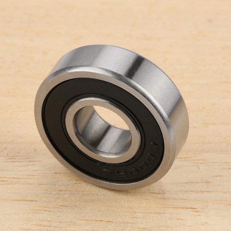 Akozon Ball Bearings 10pcs 6000-2RS Rubber Sealed Deep Groove Ball