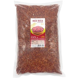 Fusion Select 5Lbs Red Rice - Premium Quality Red Rice - Non-GMO Long Grain Rice, Naturally Without Gluten - Non-Sticky Thai Rice Suitable For Rice Pilaf, Risotto, Congee, Protein Bowls
