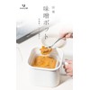 everyU. Enamel Miso Pot with Enameled Lid with Heat-resistant Handle,