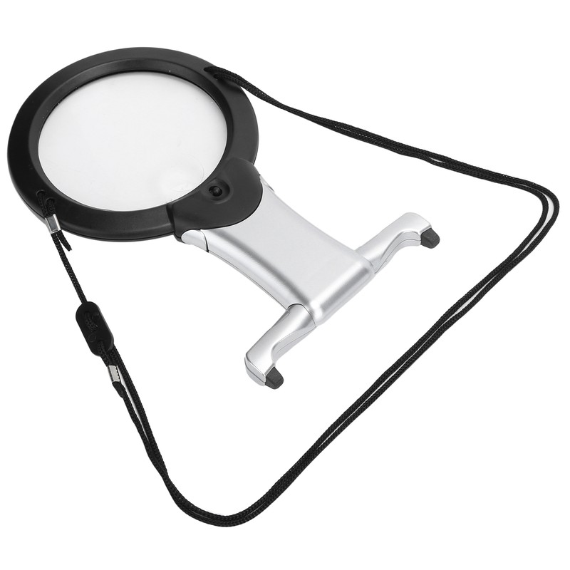 26X Dual LED Reading Magnifier Handheld Neck Wearing MultiFunction Table