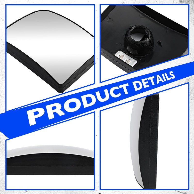Heated Lower Convex Mirror Glass Compatible with 2008-2017 Freightliner Cascadia