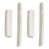 PREMJCROY 4 Pieces Acoustic Guitar Bridge Saddle Nut Replacement White