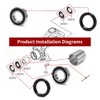 GOLKNHA 2 Set Front Suspension/Axle Wheel Bearings Seals Kit with