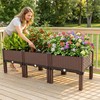 Growchum Modular Raised Garden Bed Kit – DIY Stackable Plant