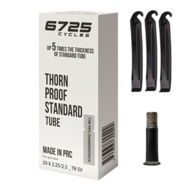 6725 Cycles 20 x 2.25-2.5 SV 48MM Thorn Resistant Schrader Bike Tube - Buy 2 Get Freight Free – Puncture Resistant Inner Tube with 3.5mm Reinforced Wall