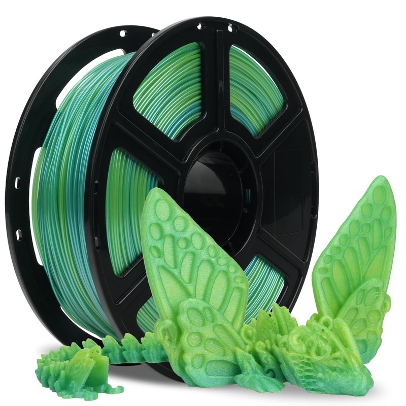 FLASHFORGE Rapid PLA Filament 1.75mm +/- 0.02mm Yellow to Green