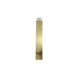 K&S 8239 Brass Strip, 0.025" Thick x 2" Wide x 12" Long, 1 Strip, Made in USA