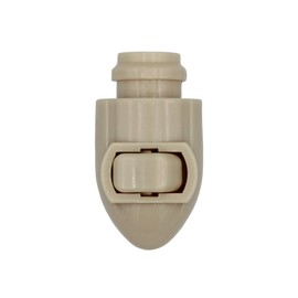 Creative Hobbies Plug in Night Light Module with Shade Mounting Clip, Ivory Plastic Nightlight Base, UL Listed, Great for Making Your Own Decorative Night Lights, Pack of 10 Sets