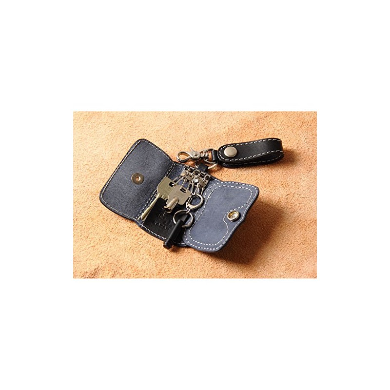 Kazan K-6K-HT Hanaho Gold Bootis Leather Key Case/Japanese Pattern/Genuine Leather