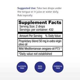 Physician's Strength OregaWild - 30 mL - High Carvacrol Formula - 100% Wild Oregano Oil - 432 Servings