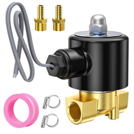 TAILONZ PNEUMATIC 3/8 Inch NPT 12V/24V/110V/220V Brass Electric Solenoid Valve 2W040-10 Normally Closed Water, Air, Diesel