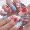 Tomato's daily handmade nail tip - short oval / 토마토의