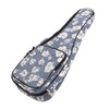 Ukulele Case Backpack Hawaiian Hibiscus Flower Pattern Thickened Ukulele Padded