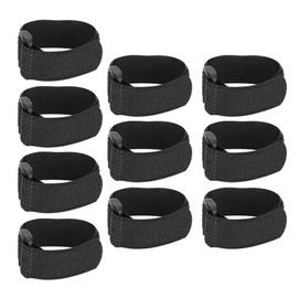 10pcs Chicken Collar, Anti Hook Noise Neckband Anti Crow Rooster Collar No Crow Noise Neck Belt for Roosters Cockerel Nylon(Black Upgrade Style)