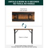 Frylr Small Folding Computer Desk – Portable 35.8 Inch Foldable