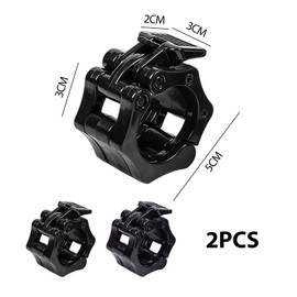 MAXQUU Pack of 2 Dumbbell 30 mm Dumbbell Buckle, Quick Release Dumbbell Clip, Barbell Buckle for Fitness Training, Fitness Dumbbell Attachment Accessories (Black)
