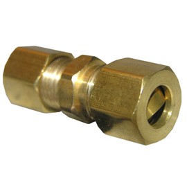 LASCO 17-6219 5/16-Inch Compression by 1/4-Inch Compression Brass Union