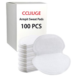 100 PCS Armpit Sweat Pads for Women & Men, Underarm Sweat Pad Disposable, Hyperhidrosis Protection Pads, Under Arms Anti-Sweat Guards Ultra-Thin & Breathable