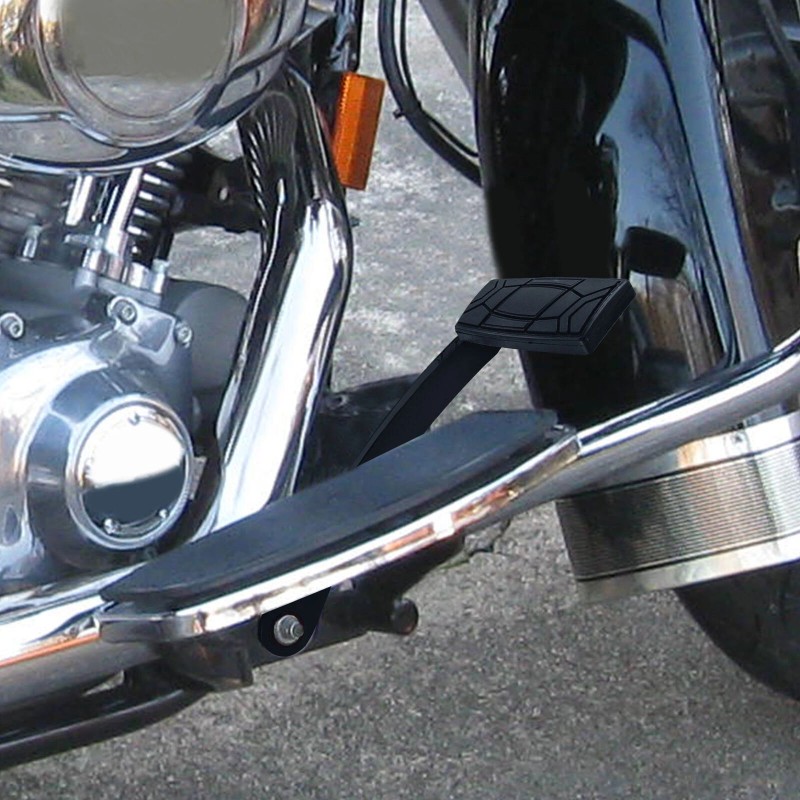 21ST Black Rear Brake Foot Pedals Pad for Harley Touring