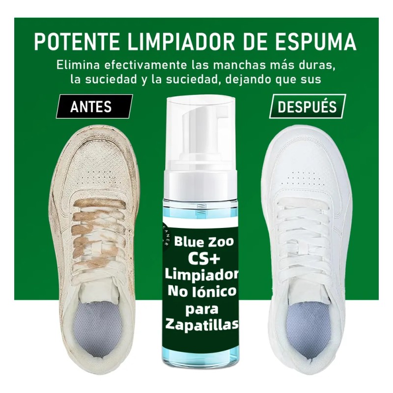 Kit De Limpieza De Tenis Limpiador Espuma 4 Piezas Blue