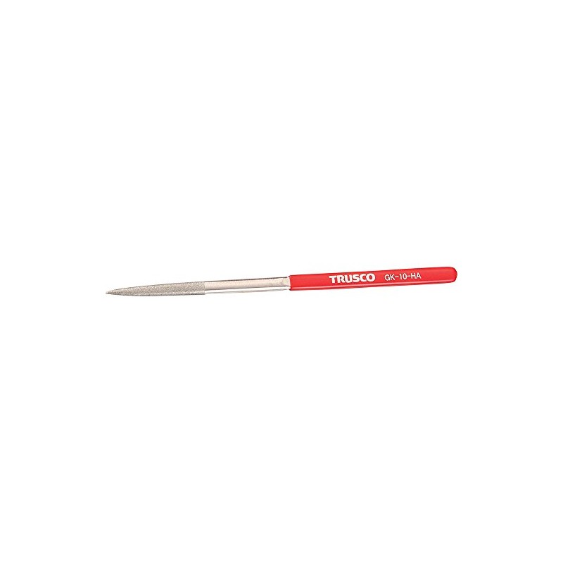 TRUSCO GK-10-HA Diamond File for Ironwork, Set of 10, Half