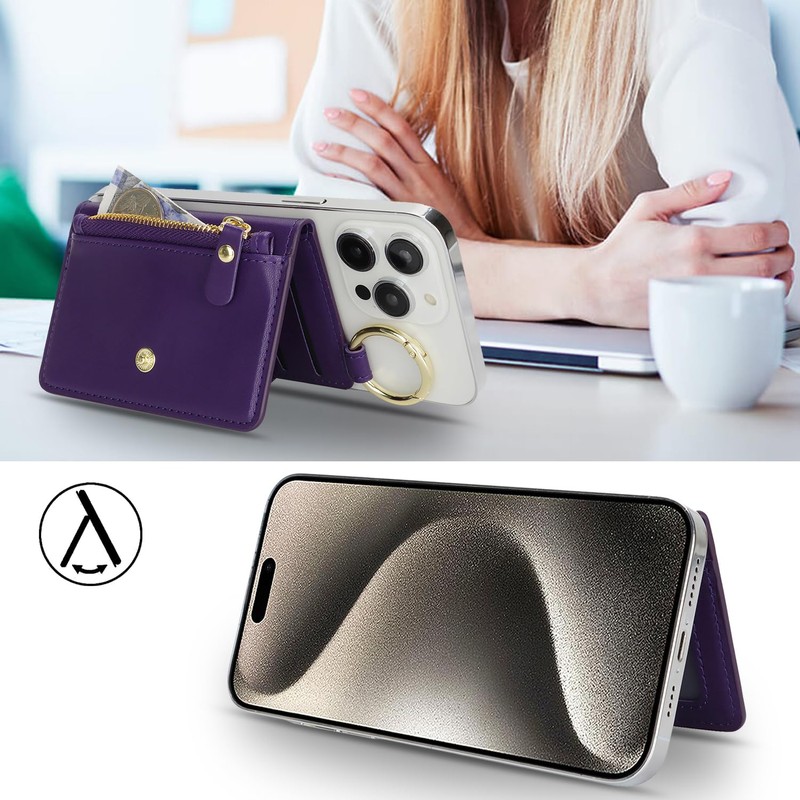 Havaya for Magsafe Wallet, B+Dark Purple, Classic