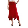 PrinStory Women's Skirt Elastic Waist Summer Skirts Flared A-line Midi