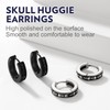 Bandmax Skull Earrings for Men Women Square Star Earrings Skull