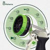Garden Hose Nozzle,Metal Spray Nozzles with 8 Adjustable Watering Patterns,Heavy