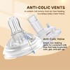 AIWIBI Anti-Colic Baby Bottle, 9 oz, Weighted Straw Baby Bottle
