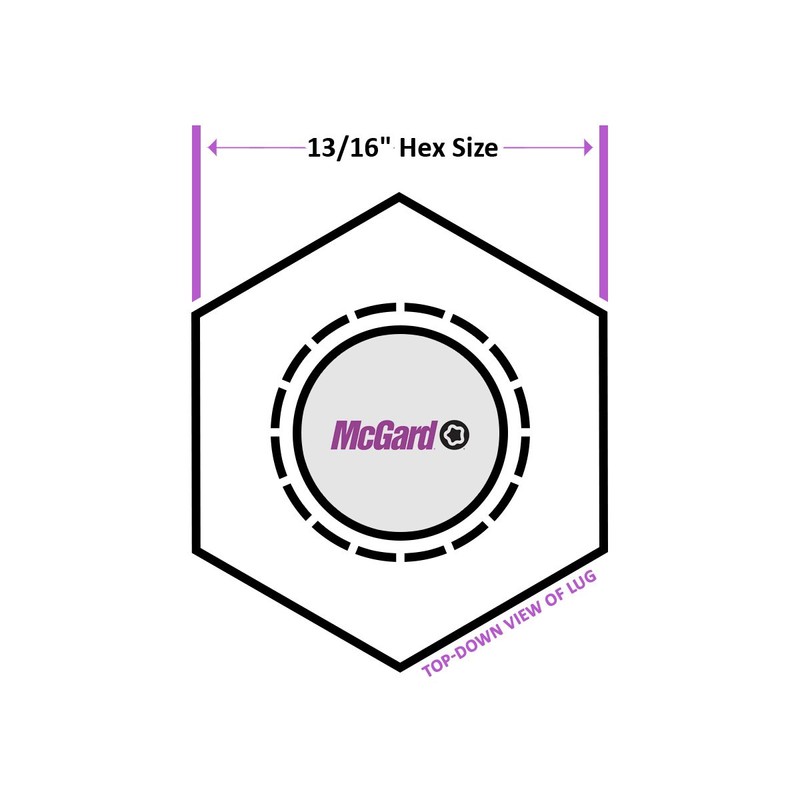 McGard 21120 Chrome Regular Shank Wheel Locks (1/2" - 20