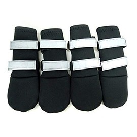 ZEEZ 66-3003 Waterproof Dog Boot Large (8.5 x 8.6cm), Black