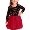 Toddler Girl Christmas Candy Cane Dress Cute Xmas Long Sleeve