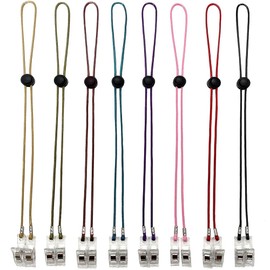 8 Pcs Napkin Clips Bib Holder Clips for Adults Adjustable Napkin Chain for Men Christmas Napkin Holder for Dining Restaurant Hotel