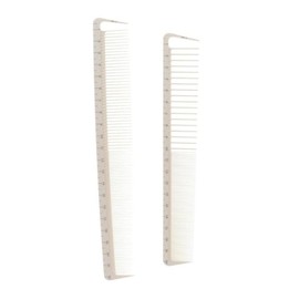Juego De 2 Peines Profesionales Para Cortar El Pelo, De Color Blanco, Para Peluquería, Para Medir El Peinado, Para Peluqueros, Herramientas Y...      