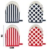Cedilis 4 Pieces Mini Oven Mitts, Heat Resistant Short Kitchen