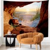 Aotiwe Natural Landscape Lake, Wall Tapestry, 240 cm, Sunset by