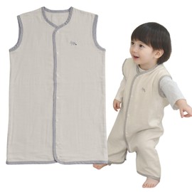 Kukka ja puu Sleeper, Baby Gauze, 3 Layers, Made in Japan, 100% Cotton, Spring/Summer/Autumn, Reversible, Front Opening, Baby, Kids, 1 Year Old, 2 Years Old, Prevents Sleeping Cold, Breathable